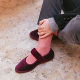 FLABELUS Ballerina in velluto Mafalda  Wine