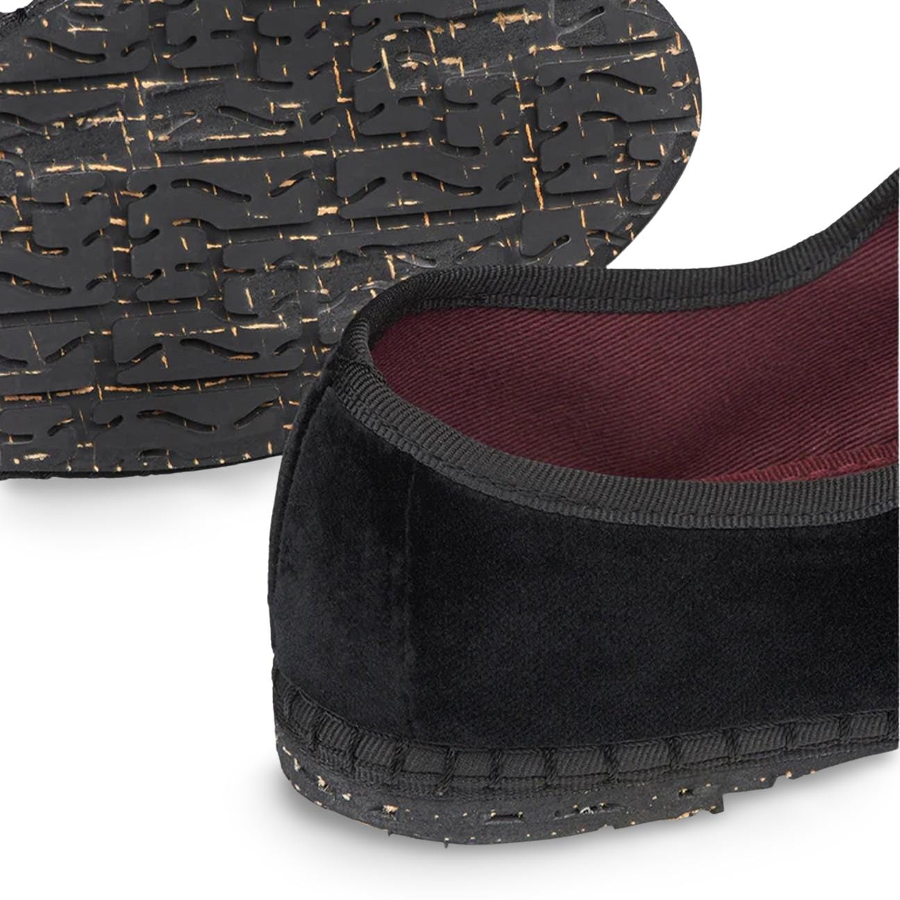 FLABELUS Ballerina in velluto Mary Jane Nero