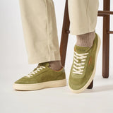 GHOUD Sneakers uomo Lido Low Suede Pelle Militare