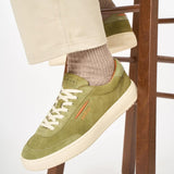 GHOUD Sneakers uomo Lido Low Suede Pelle Militare