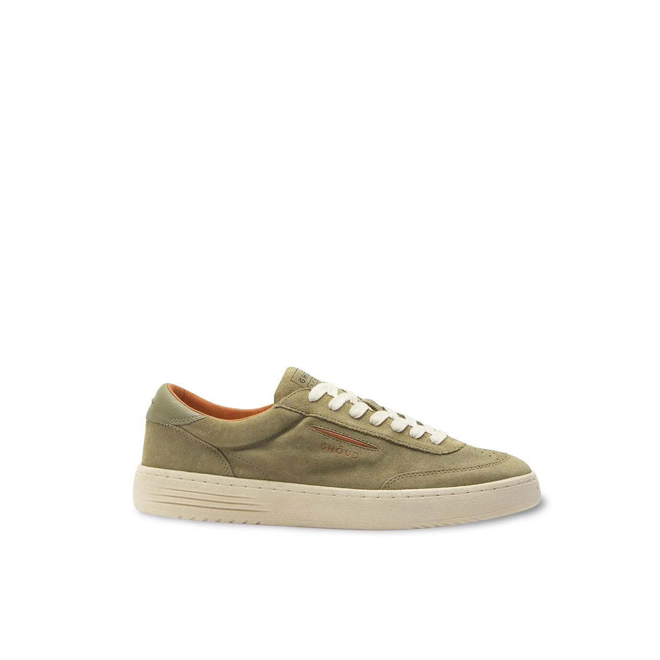 GHOUD Sneakers uomo Lido Low Suede Pelle Militare