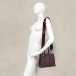 GIANNI CHIARINI Borsa Altea in pelle Plum