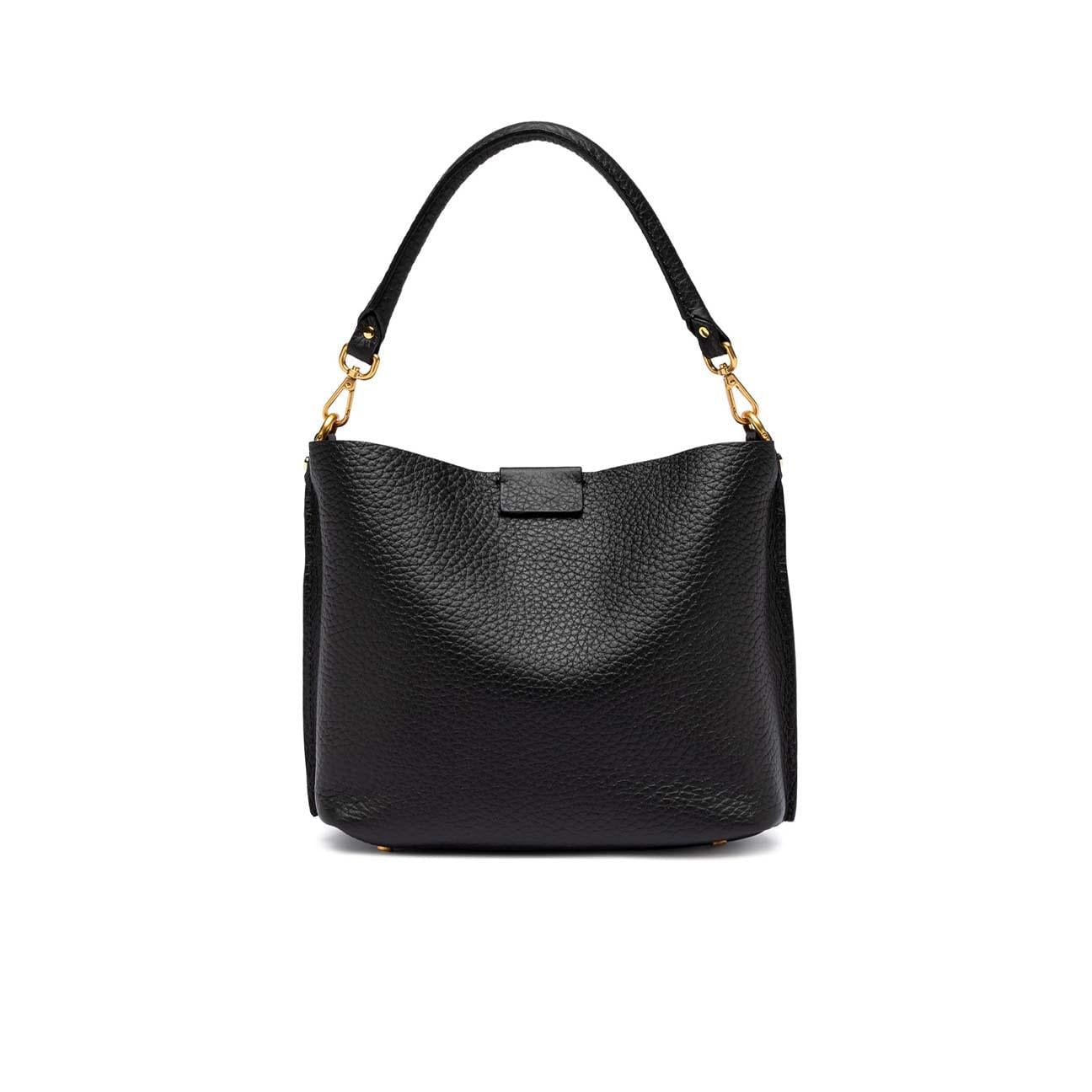 GIANNI CHIARINI Borsa donna Arteha in pelle martellata Nero