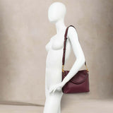 GIANNI CHIARINI Borsa donna Arteha in pelle martellata Wine Berry