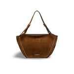 GIANNI CHIARINI Borsa donna Bloom in pelle scamosciata Cognac