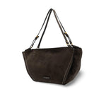 GIANNI CHIARINI Borsa donna Bloom in pelle scamosciata Moka