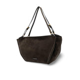 GIANNI CHIARINI Borsa donna Bloom in pelle scamosciata Moka