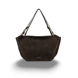 GIANNI CHIARINI Borsa donna Bloom in pelle scamosciata Moka