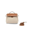 Sac à main femme Clio petit Naturel et Caramel