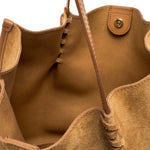 GIANNI CHIARINI Borsa donna Dory Large in pelle scamosciata Beige