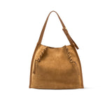 GIANNI CHIARINI Borsa donna Dory medium in pelle scamosciata Beige