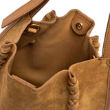 GIANNI CHIARINI Borsa donna Dory medium in pelle scamosciata Beige