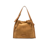 GIANNI CHIARINI Borsa donna Dory medium in pelle scamosciata Beige