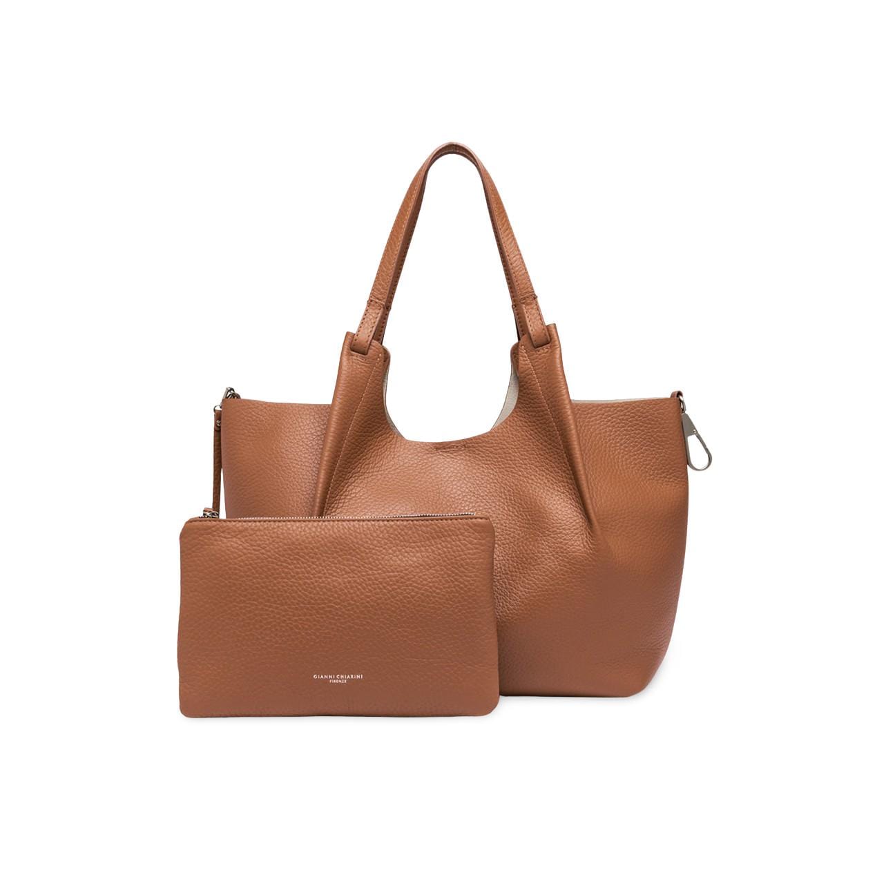 GIANNI CHIARINI Borsa donna Dua Caramello Sabbia