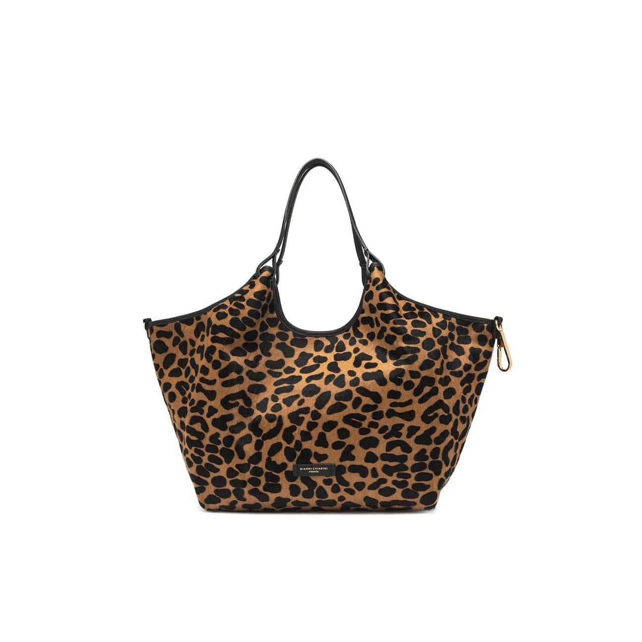 GIANNI CHIARINI Borsa donna Dua in cavallino Leo Nero