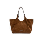 GIANNI CHIARINI Borsa donna Dua in pelle scamosciata Cognac