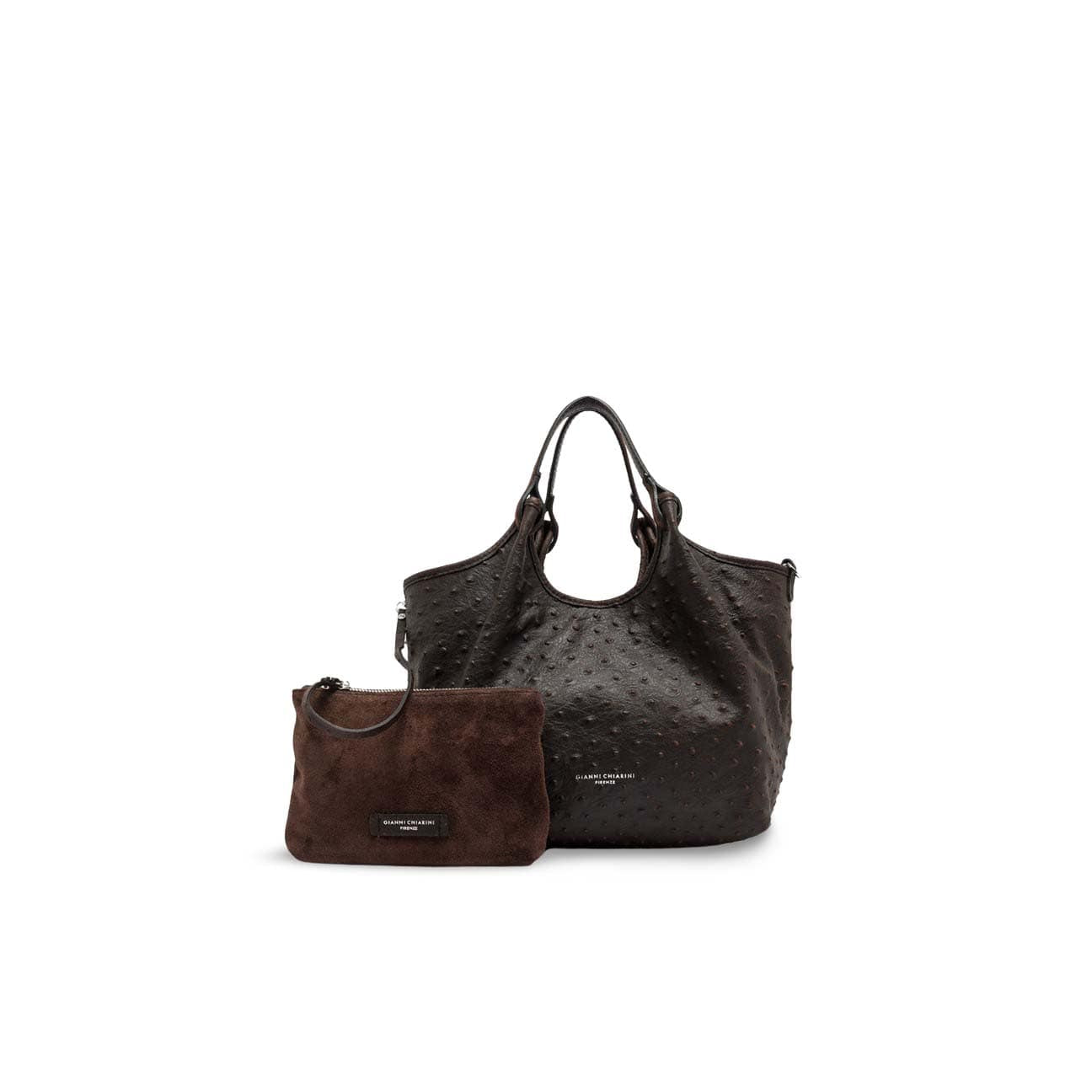 GIANNI CHIARINI Borsa donna Dua medio in pelle Marrone