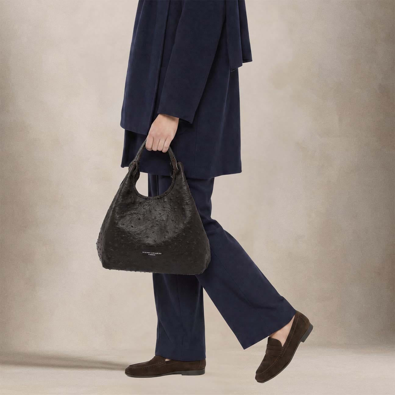 GIANNI CHIARINI Borsa donna Dua medio in pelle Marrone