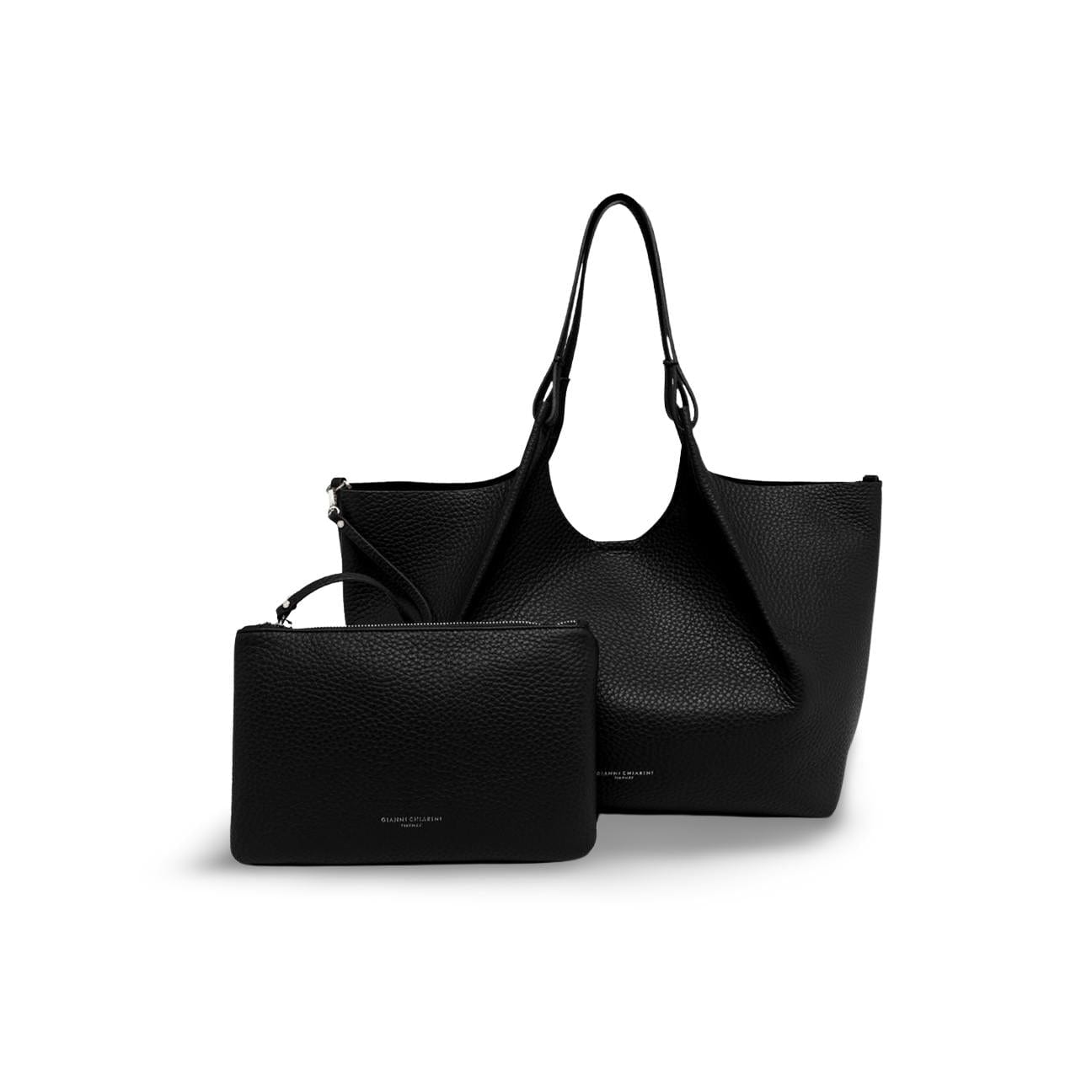 GIANNI CHIARINI Borsa donna Dua Nero Nature