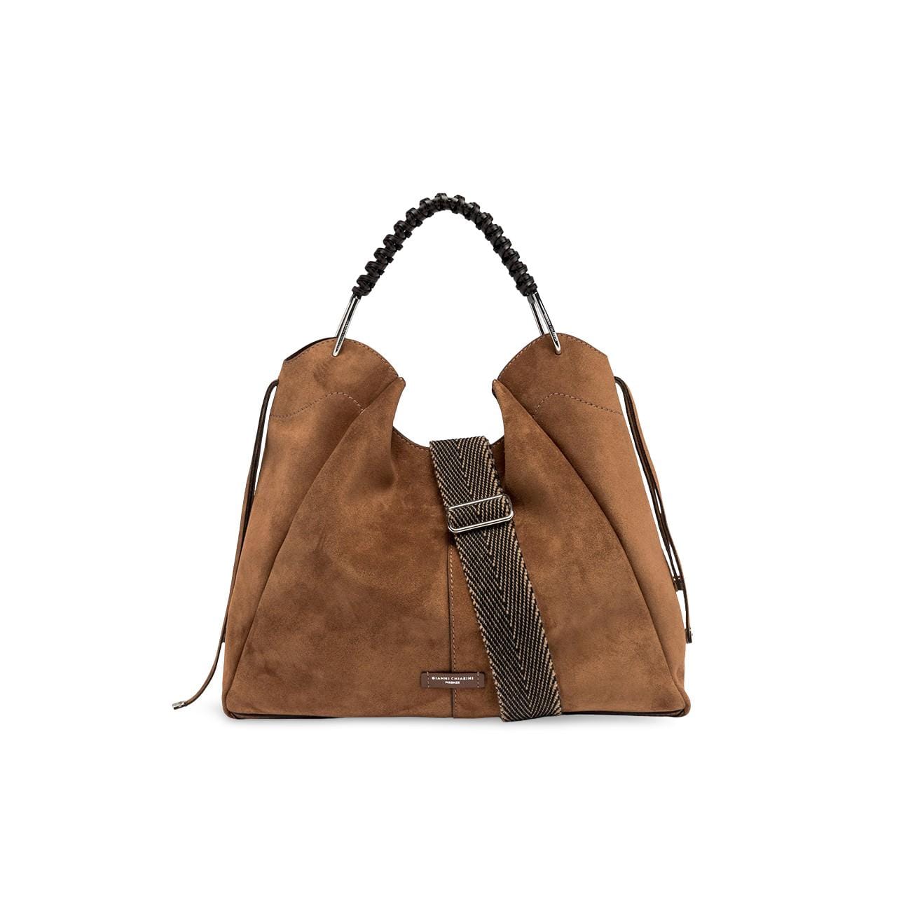 GIANNI CHIARINI Borsa donna Era in camoscio Cognac