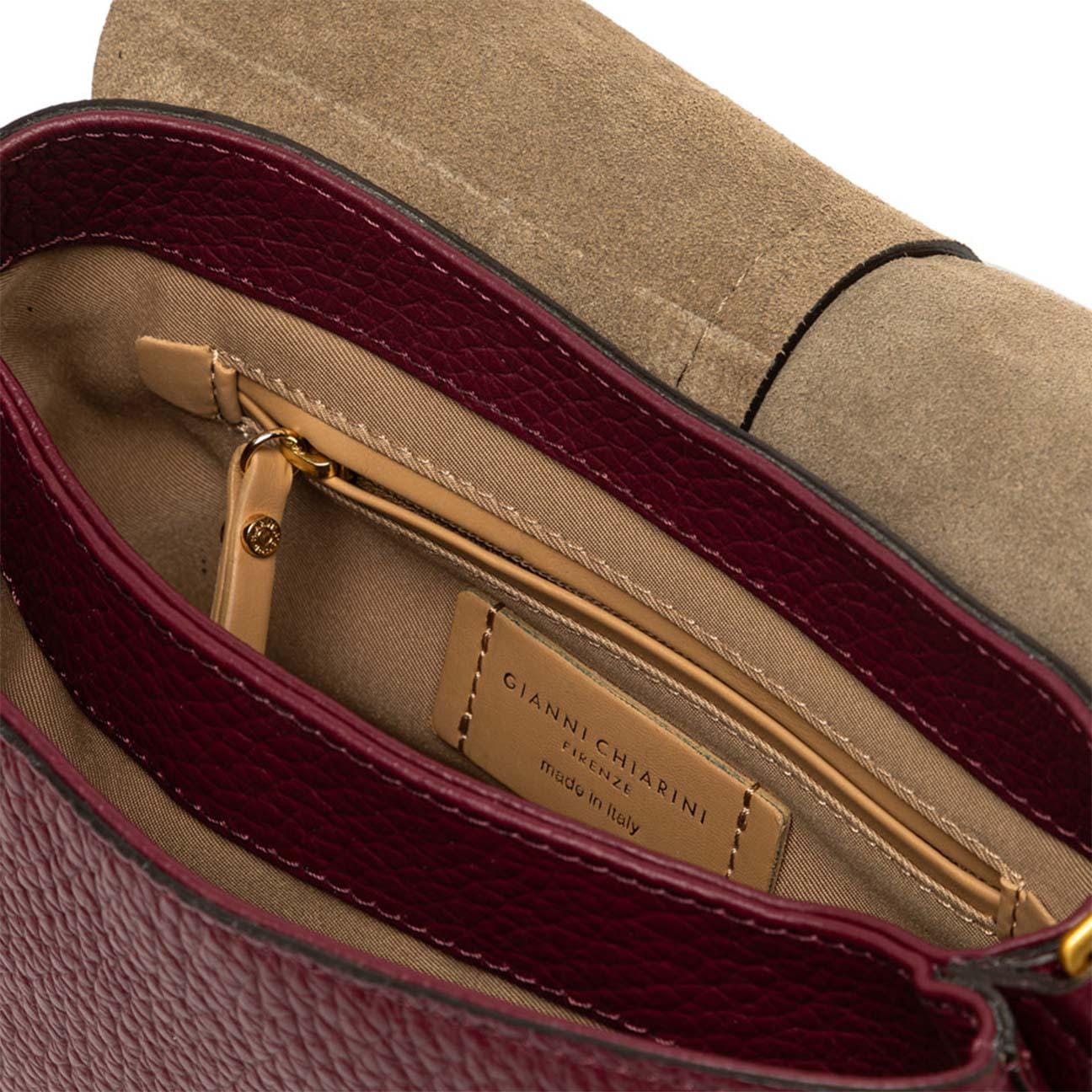 GIANNI CHIARINI Borsa donna Helena Round Wineberry