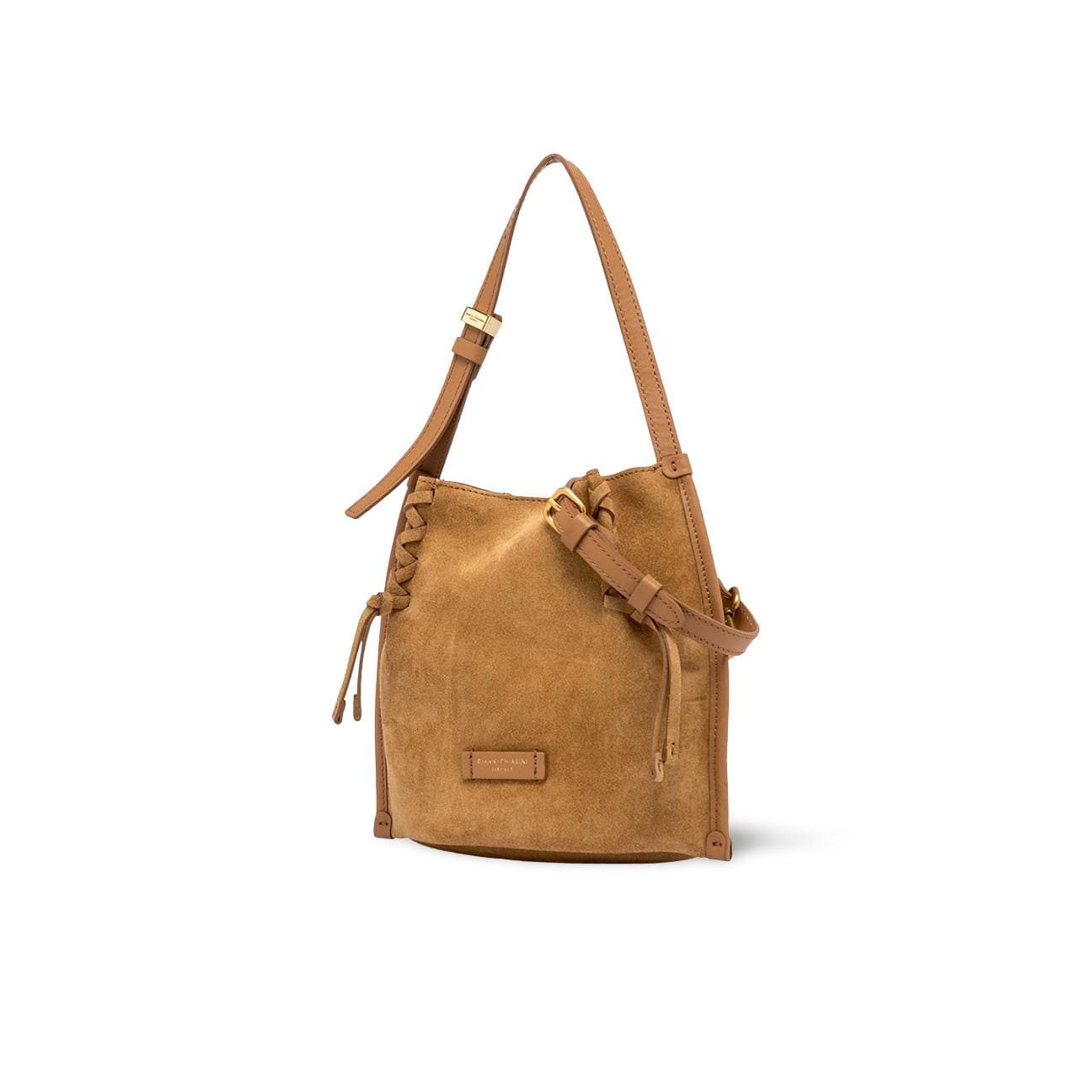GIANNI CHIARINI Borsa donna in camoscio Dory Beige
