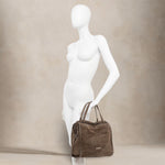 GIANNI CHIARINI Borsa donna Janis in camoscio Fango