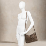 GIANNI CHIARINI Borsa donna Janis in camoscio Fango