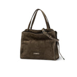 GIANNI CHIARINI Borsa donna Janis in camoscio Fango