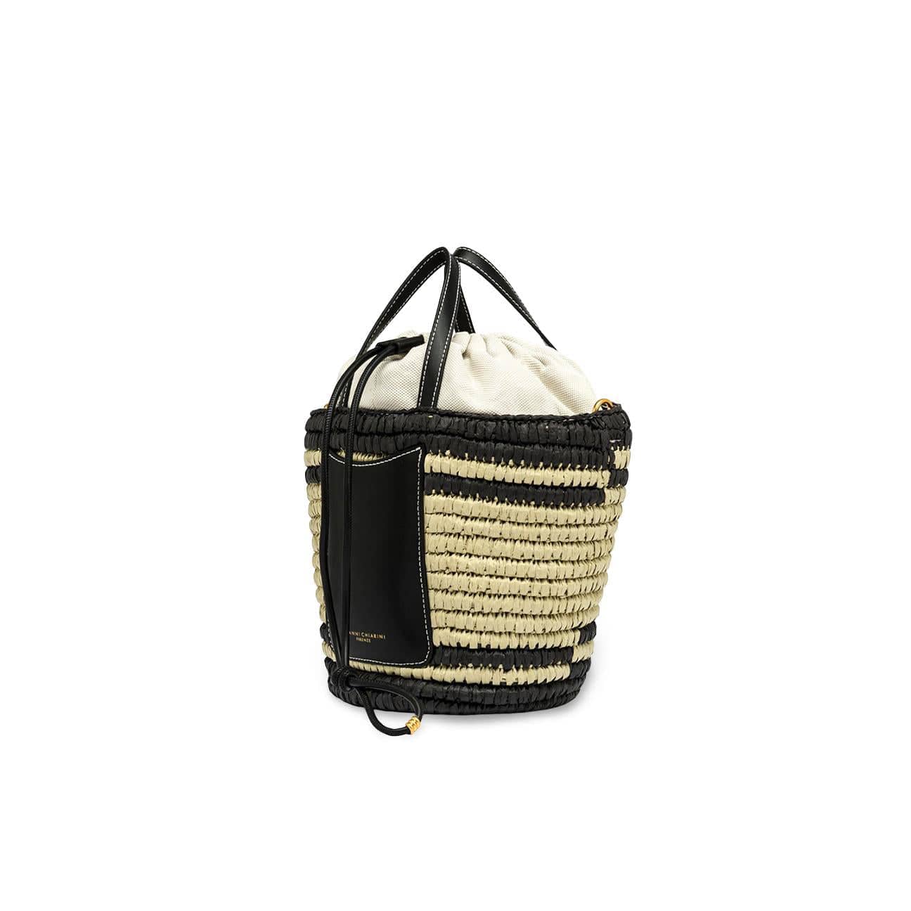 GIANNI CHIARINI Borsa donna Mae Ecrù e Nero