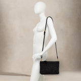 GIANNI CHIARINI Borsa donnain pagaloia e pelle  Brenda Nero