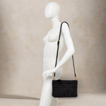 GIANNI CHIARINI Borsa donnain pagaloia e pelle  Brenda Nero
