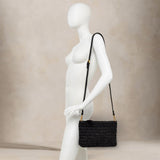 GIANNI CHIARINI Borsa donnain pagaloia e pelle  Brenda Nero