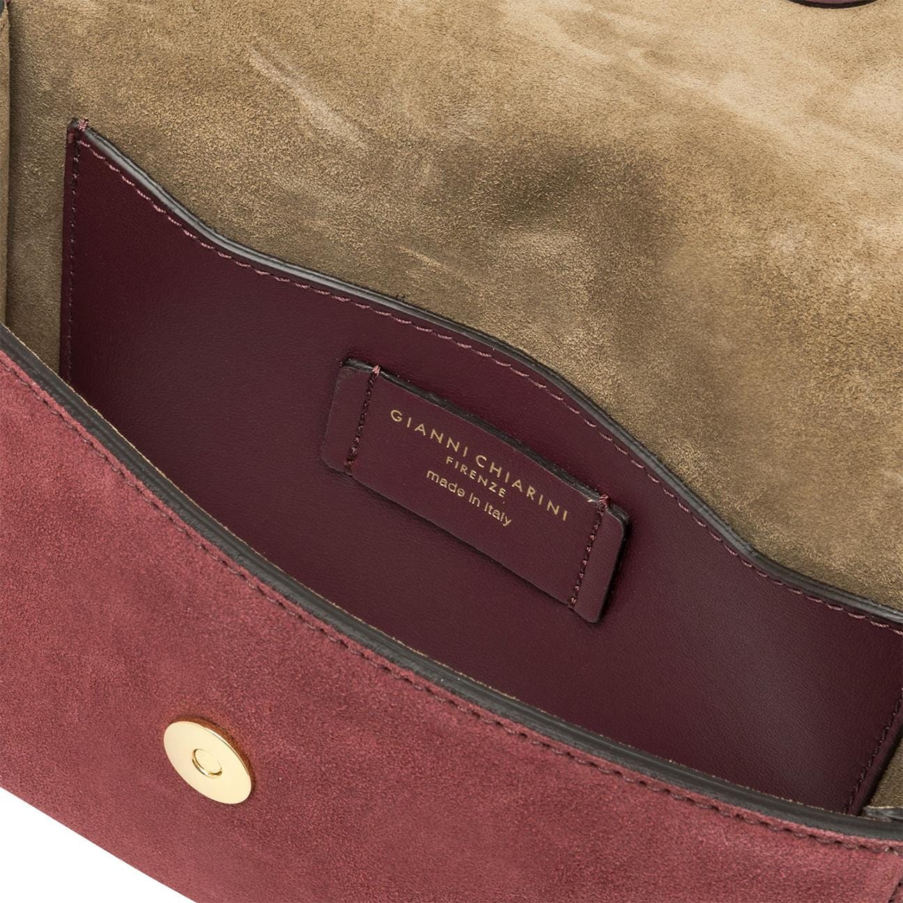 GIANNI CHIARINI Borsa in camoscio Meg Charm