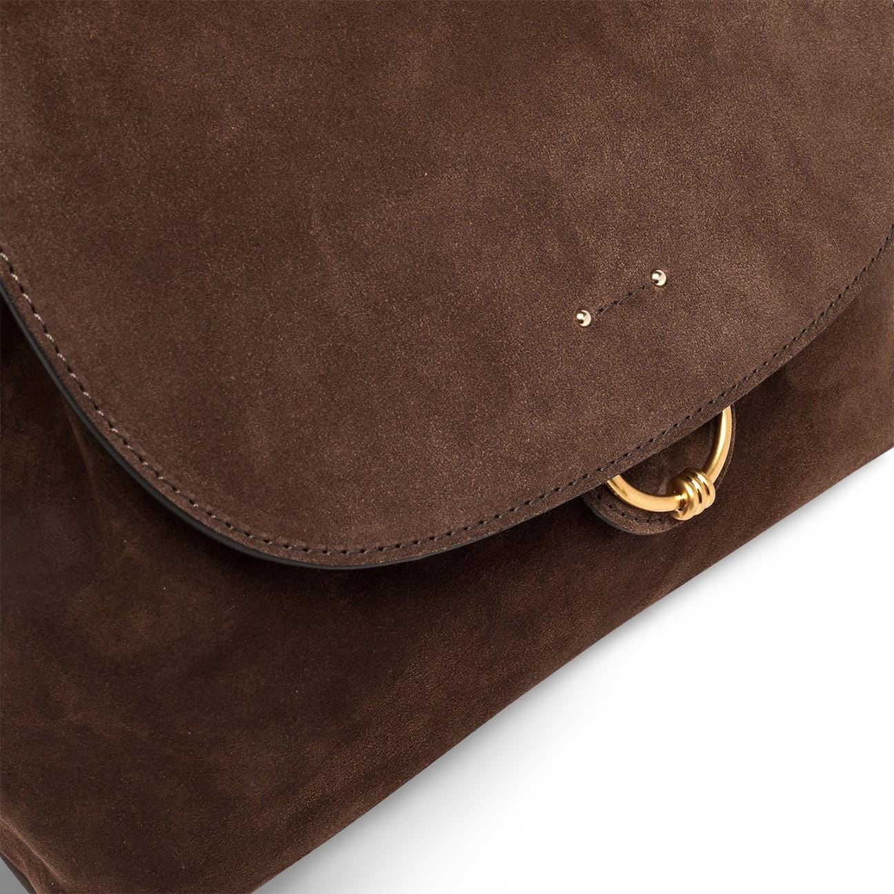 GIANNI CHIARINI Borsa Marlene in camoscio Marrone