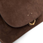 GIANNI CHIARINI Borsa Marlene in camoscio Marrone