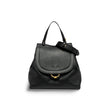 Marlene-Tasche aus schwarzem Leder