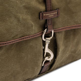GIANNI CHIARINI Borsa uomo in canvas Verde Militare