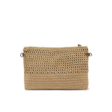 GIANNI CHIARINI Pochette donna in tessuto Beige