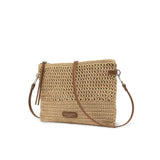 GIANNI CHIARINI Pochette donna in tessuto Beige
