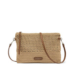 GIANNI CHIARINI Pochette donna in tessuto Beige
