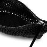 GIANNI CHIARINI Pochette donna in tessuto Nero