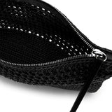 GIANNI CHIARINI Pochette donna in tessuto Nero