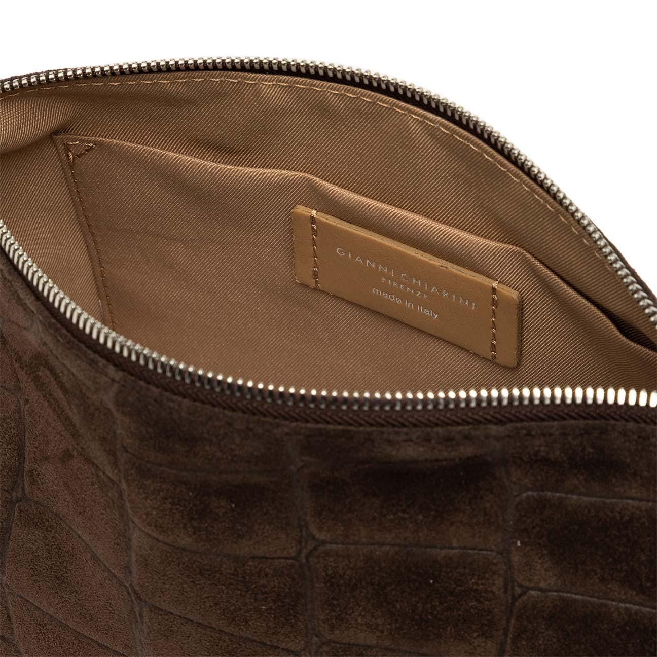 GIANNI CHIARINI Pochette donna Nora Pouch Cocco Espresso