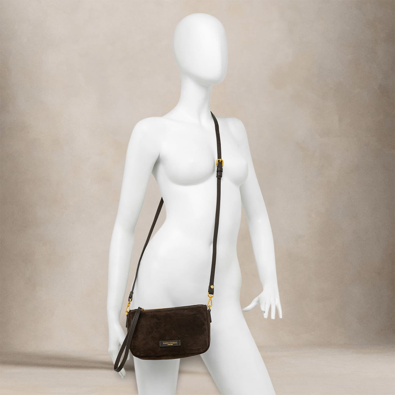 GIANNI CHIARINI Pochette donna Nora Pouch Cognac