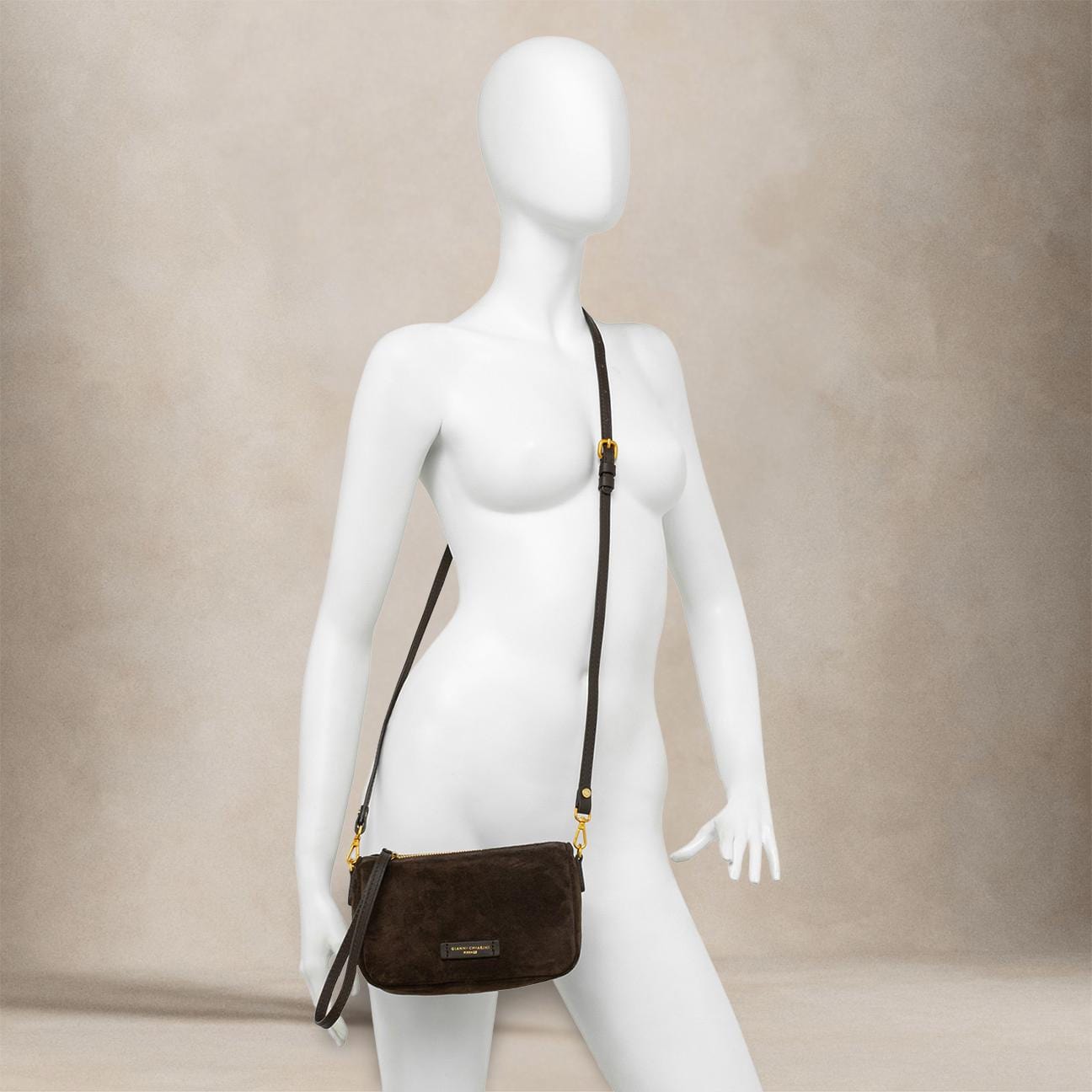 GIANNI CHIARINI Pochette donna Nora Pouch Moka