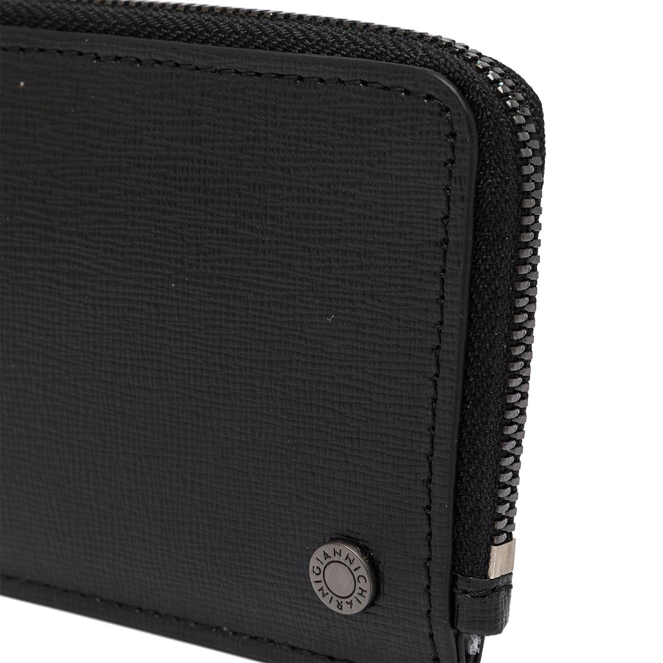 GIANNI CHIARINI Portafoglio uomo in pelle Nero