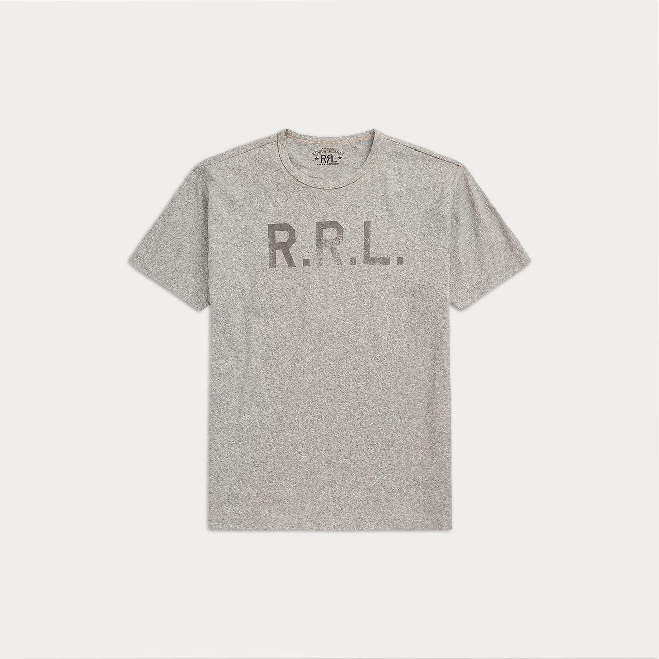 RRL T-Shirt con grafica logo Grigio