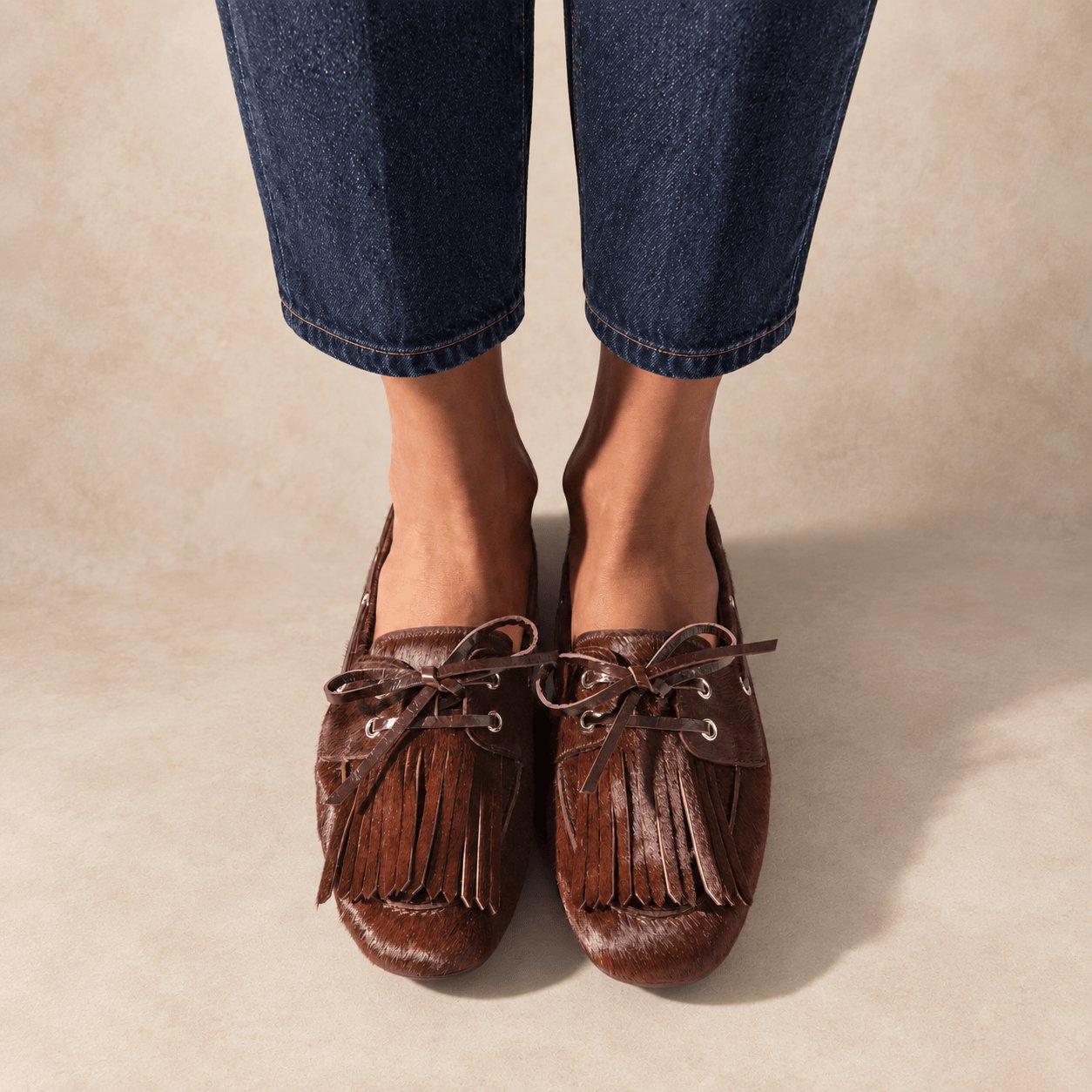 GUGLIEMO ROTTA Loafer donna Santiagoin cavallino Choco