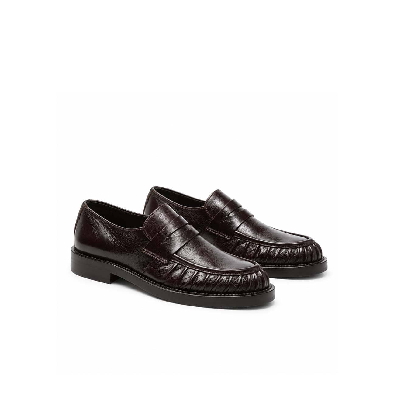 GUGLIEMO ROTTA Mocassini donna in pelle Choco